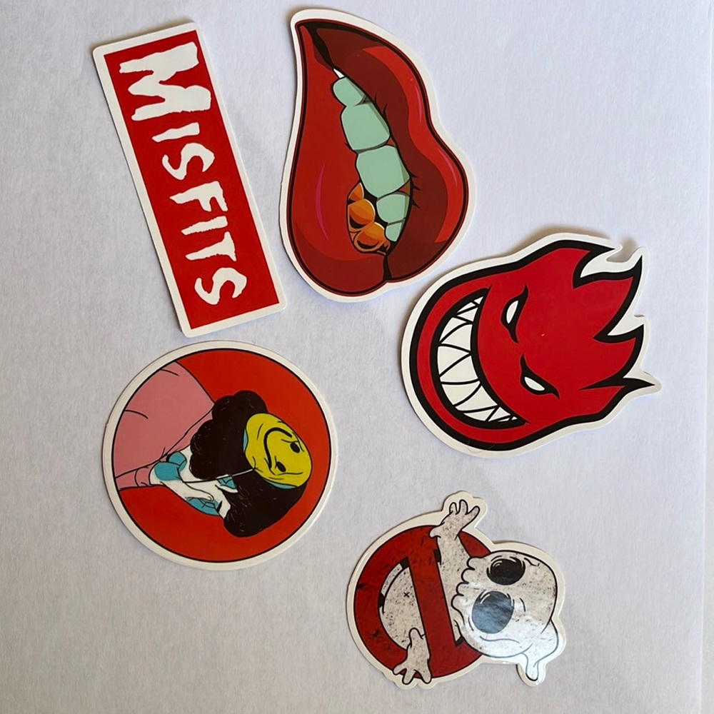 New, 5 stickers